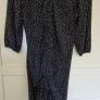 Spot pattern midi dress with tie detail Image 2