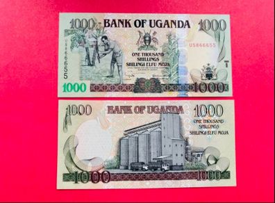 Uganda  1000  Shillings  2005   Pick  43a.   ( Uncirculated. )