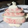 Antique lidded transferware dish Image 2