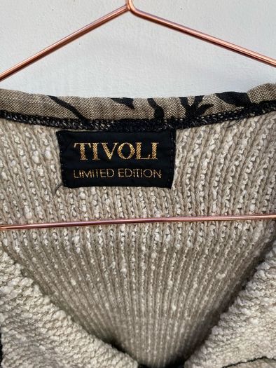 Tivoli Limited Edition Cotton Flax Blend Chunky Knit Cardigan Jacket - Size M