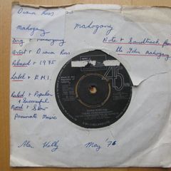 Diana Ross 7inch single - Mahogany