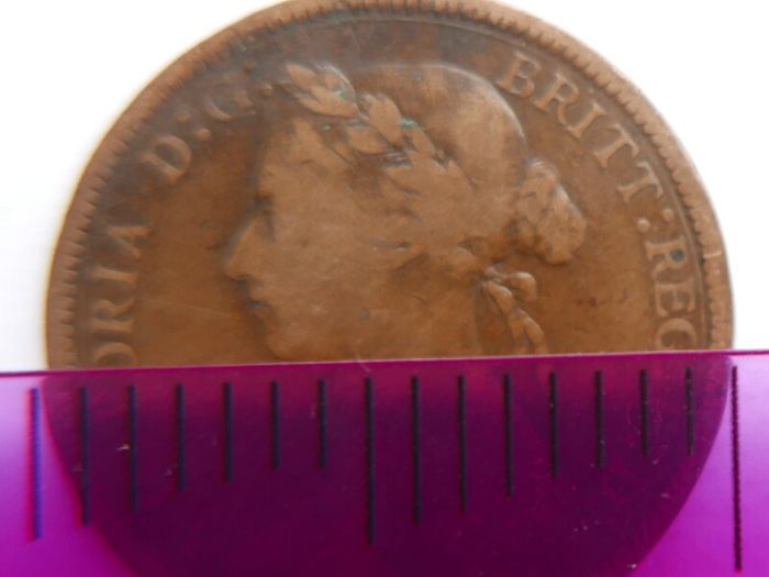 United Kingdom Half Penny 1886 Victoria Queen