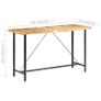 Bar Table 180x70x107 cm Rough Mango Wood Image 7