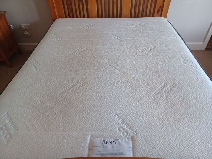 King size bed - solid oak
