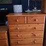 Complete Solid Pine Bedroom Set  5 Pieces Image 3