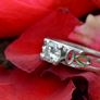 Vintage 1970s Diamond Solitaire Ring - 18ct White Gold Image 2