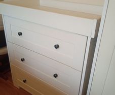 Child's wardrobe and changing chest of drawers