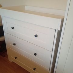 Child's wardrobe and changing chest of drawers