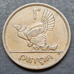 Ireland 1949 1d Penny coin