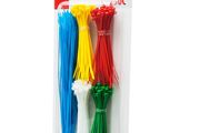 New 250 Pcs 2.5mm Nylon Strong Cable Wraps Ties Multi Color Repair Set # 1525