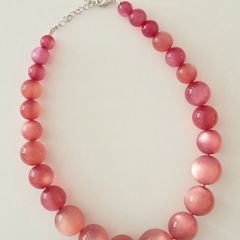 Pink-Beaded Necklace
