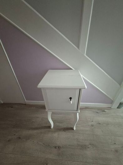 White IKEA HEMNES Bedside Table / Nightstand