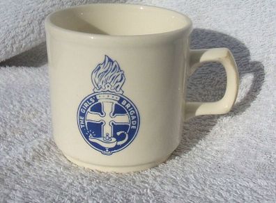 THE GIRLS BRIGADE (scouting organisation) - a commemorative mug featuring The Girls Brigade crest. Made by Carrigdhoun pottery in County Cork (early 1990s)