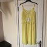 Monsoon pale yellow Midi Dress UK10 Image 2