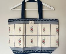 Sezane x baziszt floral tote bag new