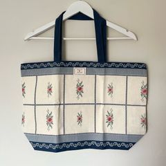 Sezane x baziszt floral tote bag new