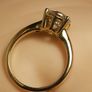 2.5 carat Moissanite Solitaire Ring set in 18kt Yellow Gold Vermeil High Quality Precious Metal Image 7