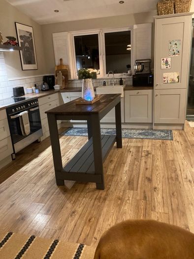 Complete Shaker-Style Kitchen (Disassembled) - Grey & Walnut Finish