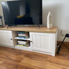 Media/TV unit (oak and MDF)