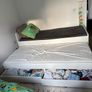 Single Bed with underbed (SLAKT - Bed frame with underbed and storage, white, 90x200 cm) Image 5
