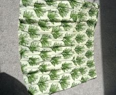 UK18 Stunning Brand New with Tags Next Leaf Print 100% Cotton Bubble Hem Mini Skirt