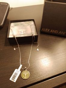 Reduced - Unworn Alex & Ani extendable silver pendent