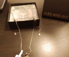 Reduced - Unworn Alex & Ani extendable silver pendent