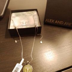Reduced - Unworn Alex & Ani extendable silver pendent
