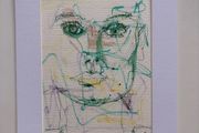 Original Art Sinead O'Connor portrait Drawing of Sinead Oconnor