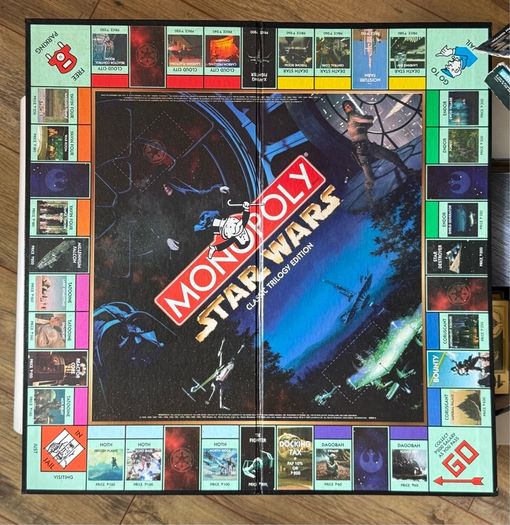 Vintage Monopoly Star Wars Classic Trilogy 1997