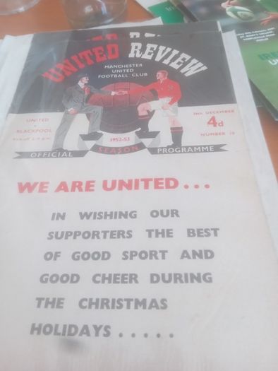 Rare Manchester United Programmes