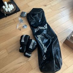 Punching bag and gloves