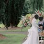 Wedding dress & overskirt Image 3