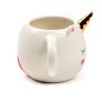 White Enchanted Rainbows Unicorn Ceramic Shaped Mug Image 4