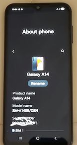 Samsung Galaxy phone A14