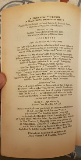 A Ghost Upon Your Path by John McCarthy