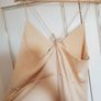 Champagne Satin Slip Dress Image 4