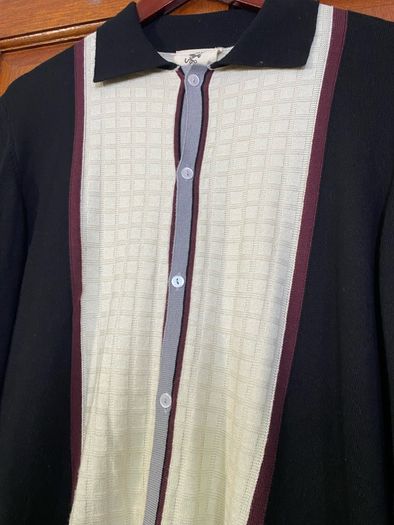 Sacred Hawk men's  Cardigan Knitted Shirt Size small