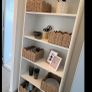 5 tier modern white bookshelf bookcase shelf Image 2