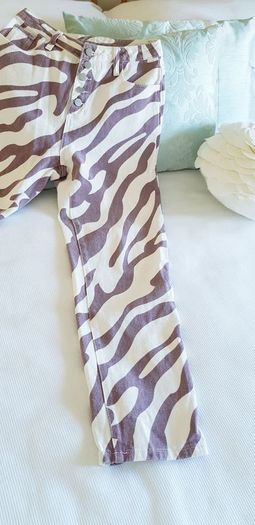 Shein Zebra Pattern Jeans - Size 10