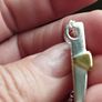 Fashionable Sterling Silver Peridot Pendant Necklace. Image 6