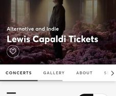 Lewis Capaldi Tues ticket