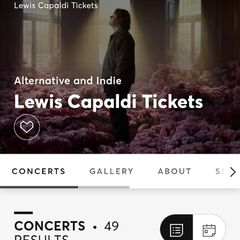 Lewis Capaldi Tues ticket