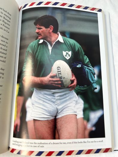 SIGNED Crossing The Line by Willie Anderson Ulster & Ireland Rugby Legend