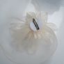 Ivory fascinator - Free Size Image 5