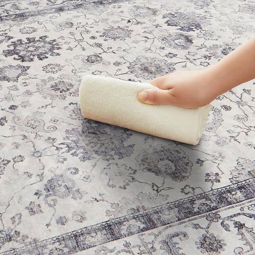 FREE EXPRESS SHIPPING Traditional Area Rugs 60x110 cm Serene Cashmere Style Soft Short Pile Vintage Rug - Carpet for Dining Room Easy To Clean