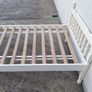 2 x Matching Solid Single Cream/White Wooden Bed Frames - Can Deliver Image 2