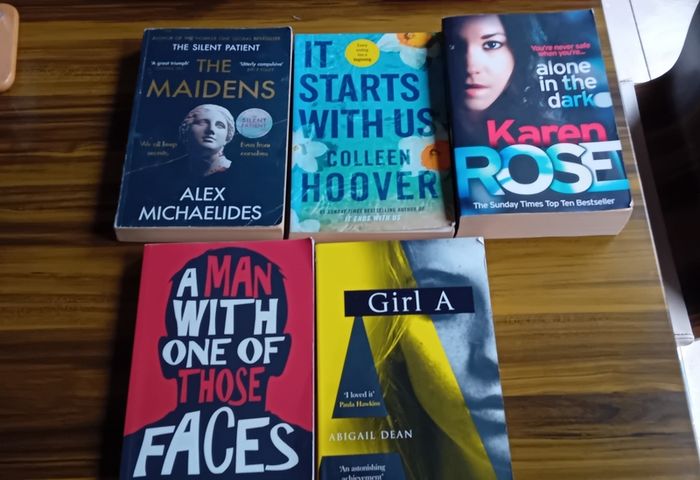 selection of fiction books