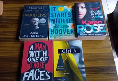 selection of fiction books