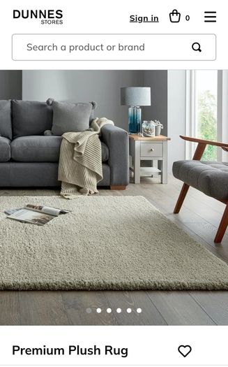 large plush rug, beige